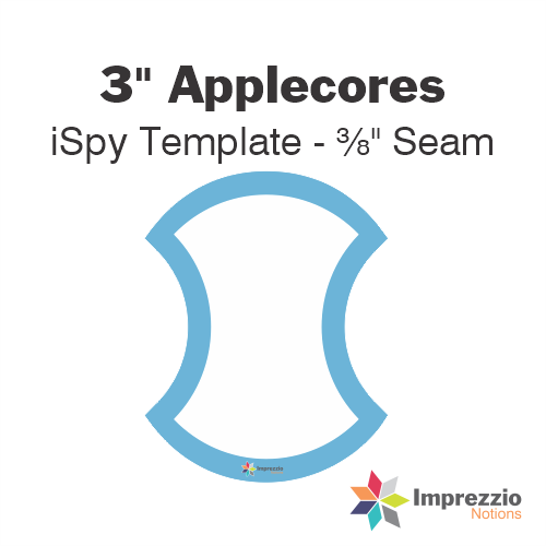 3" Applecore iSpy Template - ⅜" Seam
