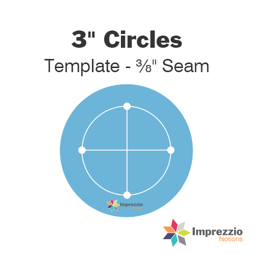 3" Circle Template - ⅜" Seam
