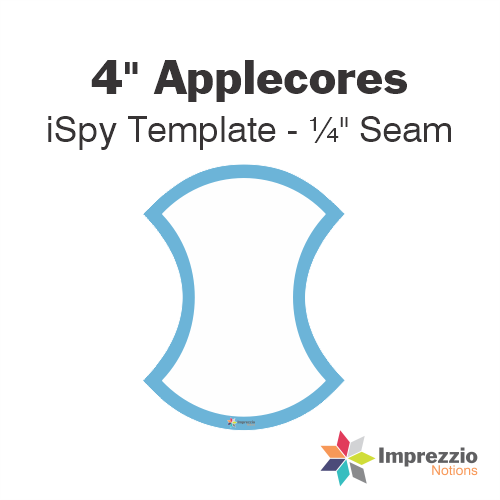 4" Applecore iSpy Template - ¼" Seam