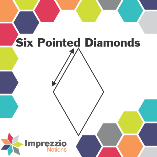 Six Pointed Diamond Stamp Sizes